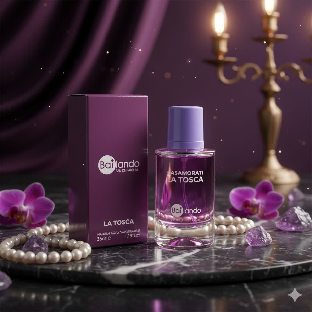 عطرجیبی زنانه بایلندو مدل لاتوسکا LA TOSCA حجم 35 میلی لیتر