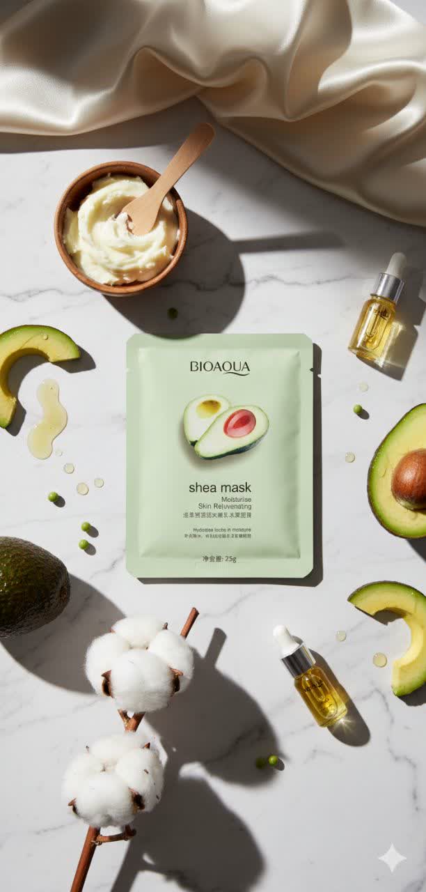 ماسک ورقه ای آووکادو نیاسینوم بیوآکوا