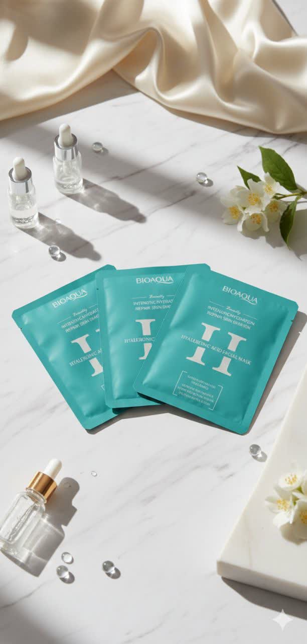 ماسک ورقه ای آبرسان قوی هیالورونیک اسید بیوآکوا