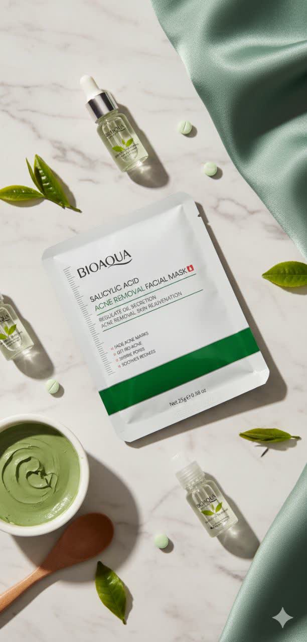 ماسک ورقه ای ضد جوش سالیسیلیک اسید بیوآکوا