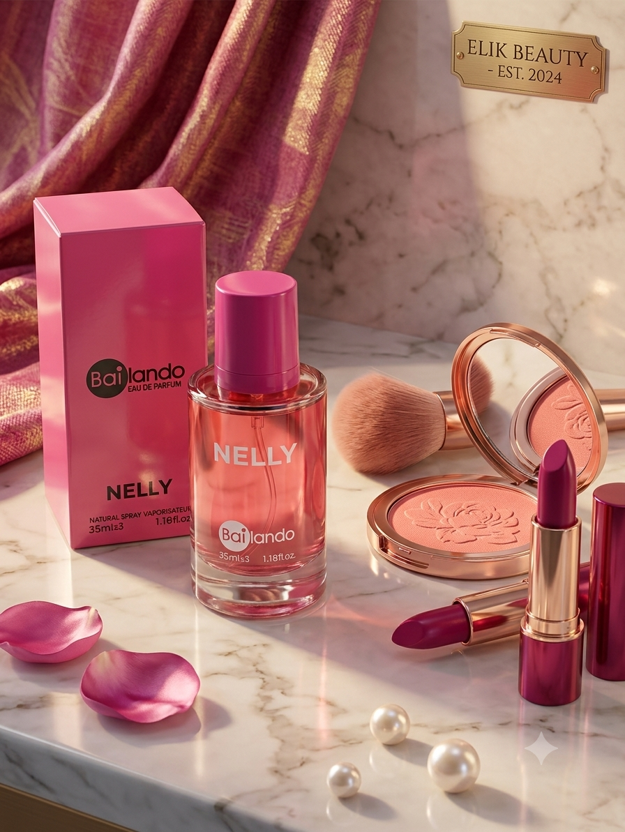 عطر جیبی زنانه بایلندو مدل نلی با رایحه گرم  حجم 35 میلی‌لیتر