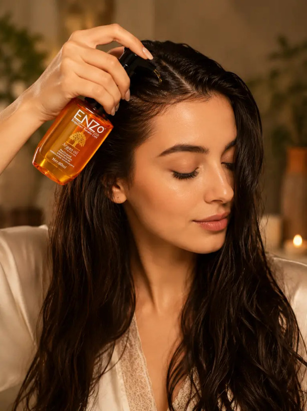 روغن آرگان کراتین برزیلی انزو حجم ۶۰ میلی لیتر