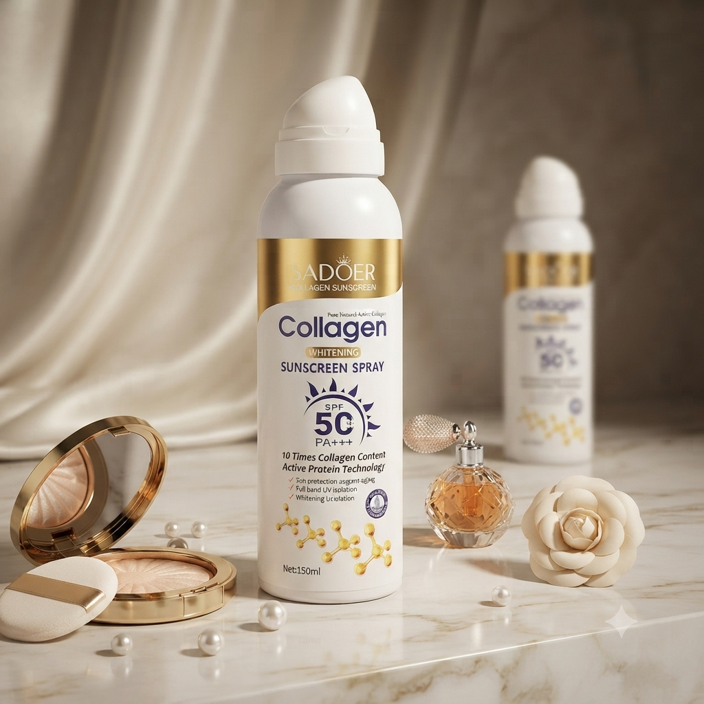 اسپری ضدآفتاب کلاژن سادور SPF50 PA حجم 150 میل